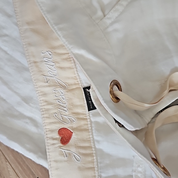 Guess Wide Leg Linen Pans 30 - Picture 2 of 4